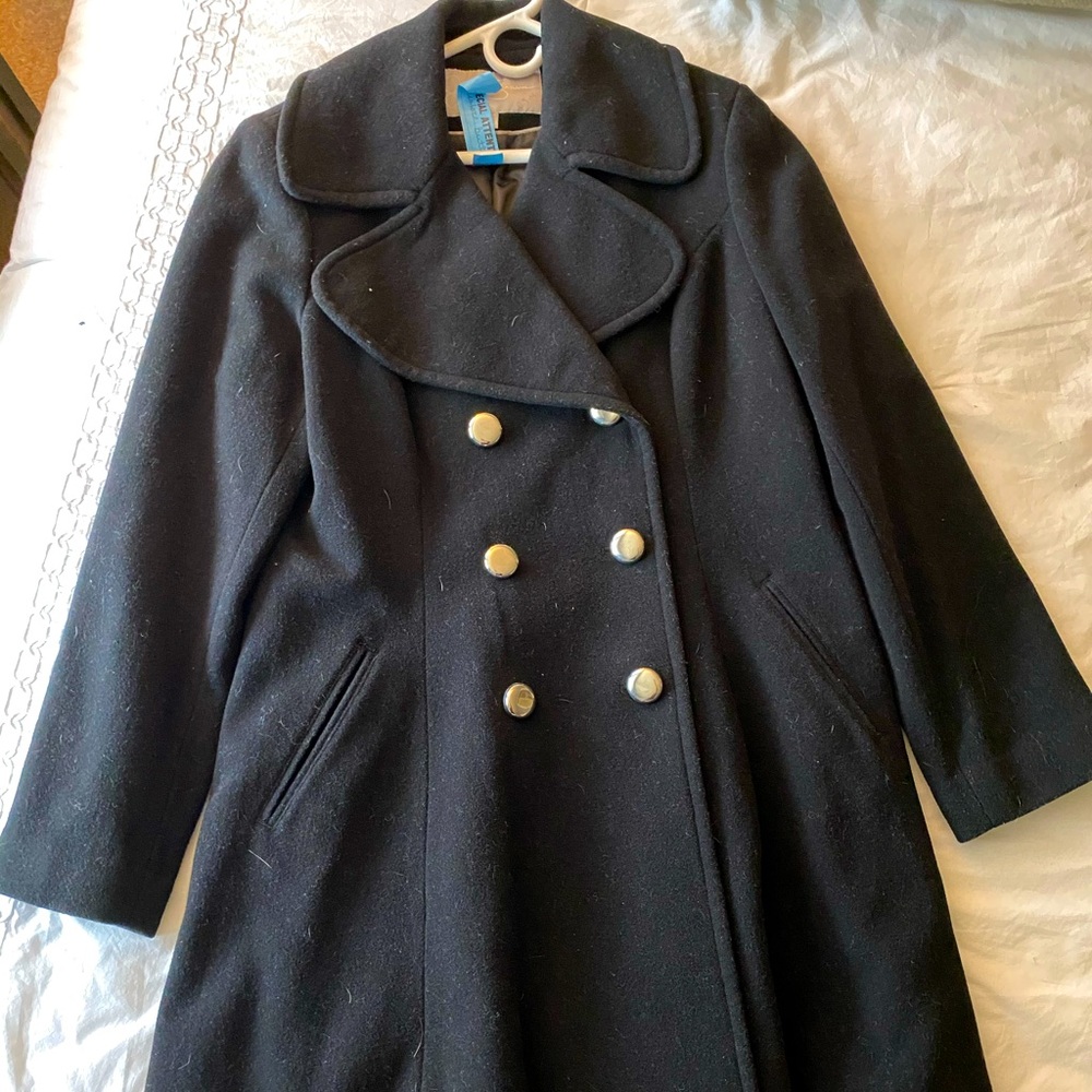 Jessica Simpson Black Peacoat w/ silver buttons XL